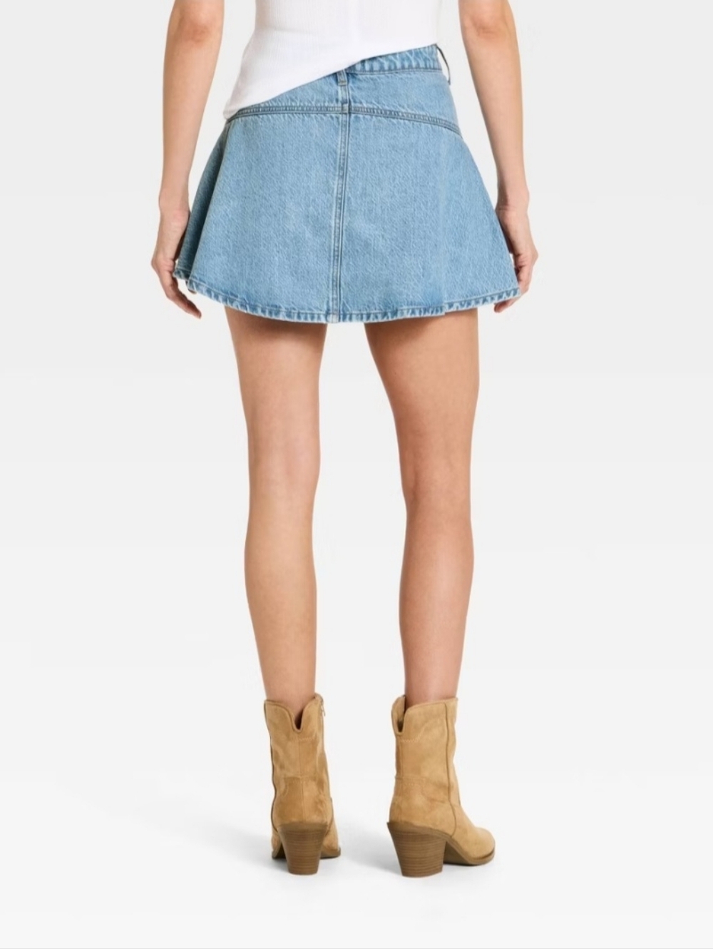 Women's Flouncy Mini Skirt - Universal Thread" Medium Wash 6 - Picture 2 of 2